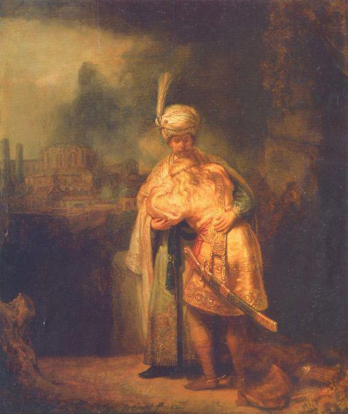 REMBRANDT Harmenszoon van Rijn Davids Abschied von Jonathan